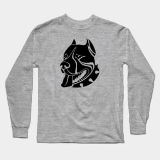 Strong Cute Dog Face Long Sleeve T-Shirt